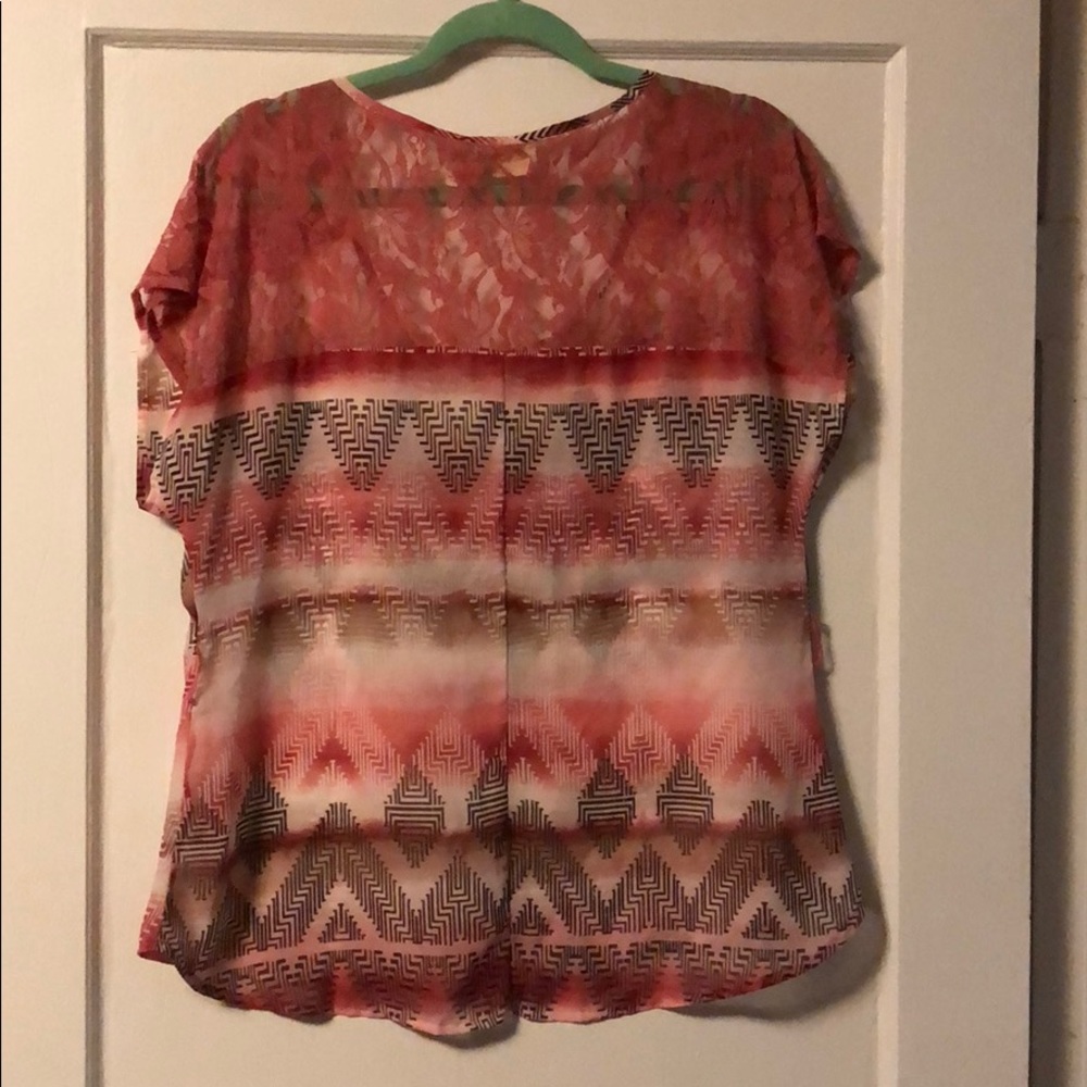 Sheer Patterned Top - Picture 3 of 3
